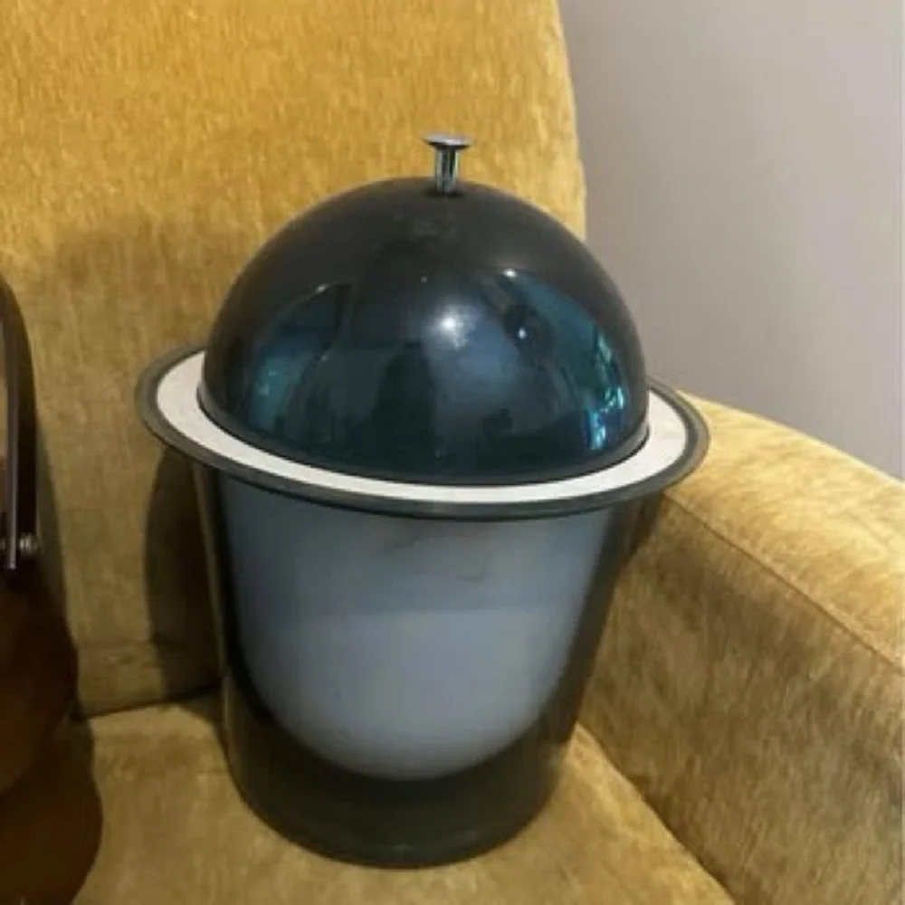 Vintage Tasty Temp Acrylic Atomic MCM Space Age Retro 1970s Ice Bucket